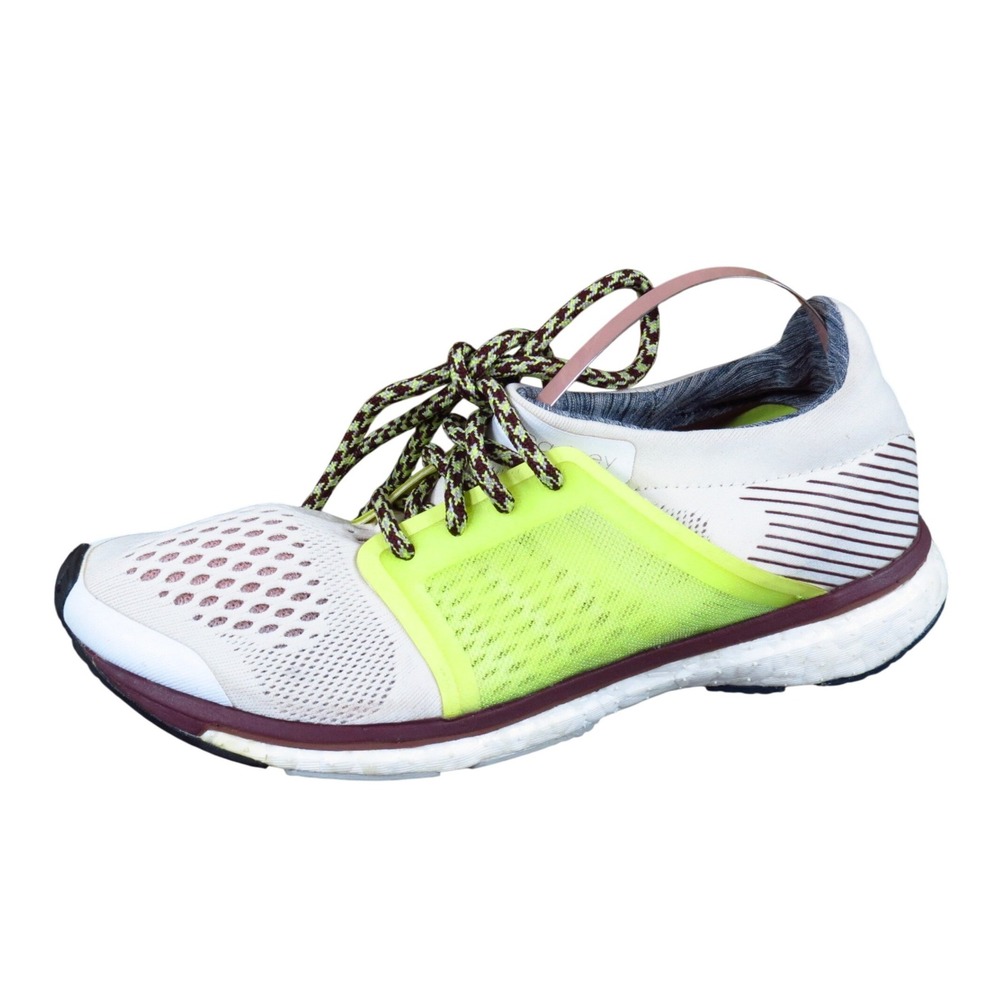 Adidas Stella McCartney Boost 2 Womens Running Shoes Size 5 White Neon Yellow‎